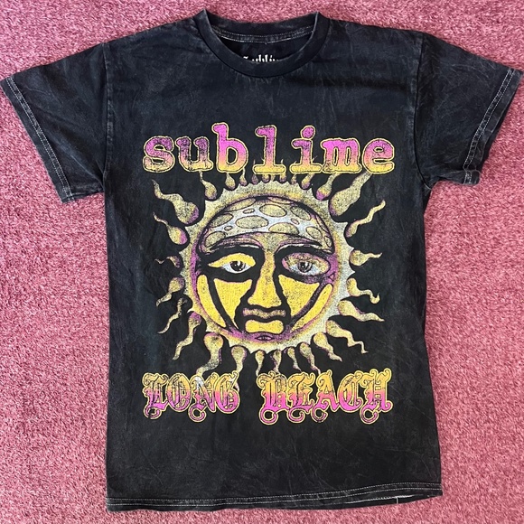 SUBLIME LONG BEACH TOUR VINTAGE WASH 2 SIDED T SHIRT SIZE S - Picture 1 of 8